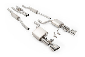 Milltek Cat-Back udstødning – Audi RS4 B7 - V2 Valved Cat-Back med Active H Pipe og Polished Ovals – produktbillede 20