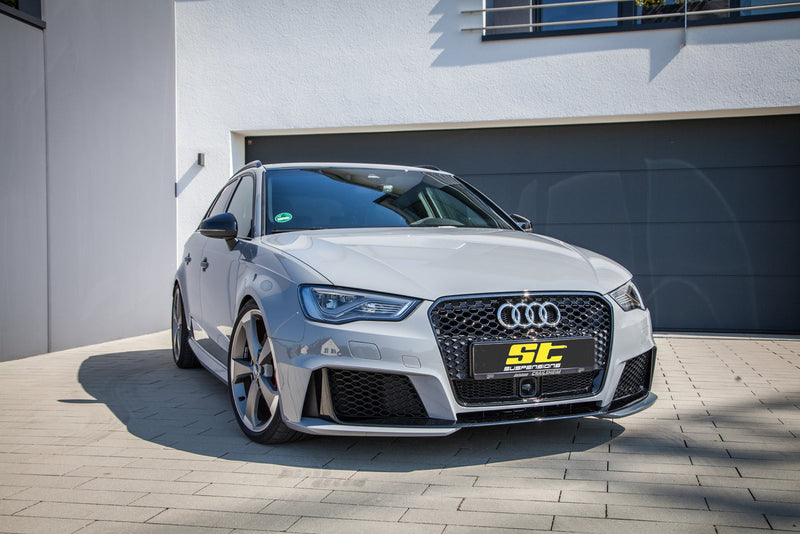 ST Justerbart sænkningssæt Audi S3 8V – monteret på bil 1