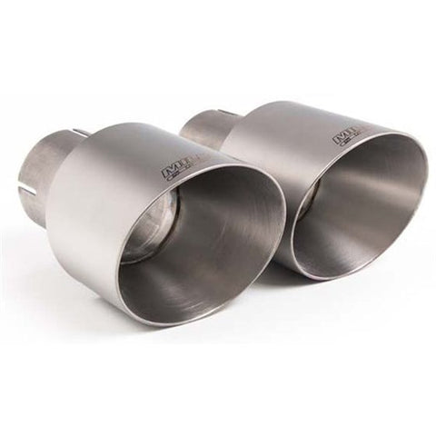 Milltek gt-tips i børstet titanium