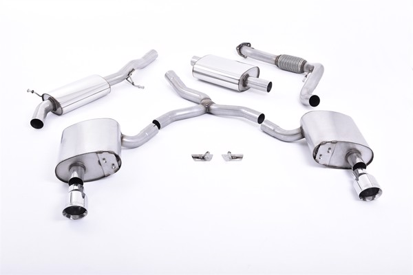 Milltek Cat-back Audi A4 2.0 TFSI B9 Quattro Saloon & Avant (Non OPF/GPF Models & Without Brace Bars)