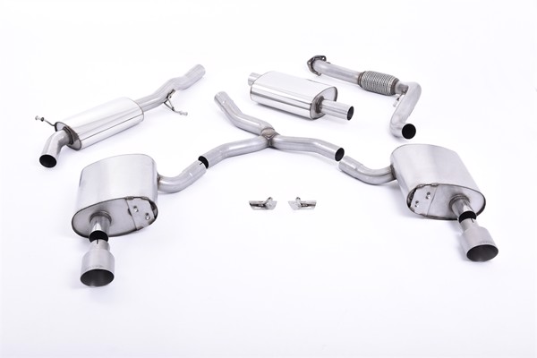 Milltek Cat-back Audi A4 2.0 TFSI B9 Quattro Saloon & Avant (Non OPF/GPF Models & Without Brace Bars)