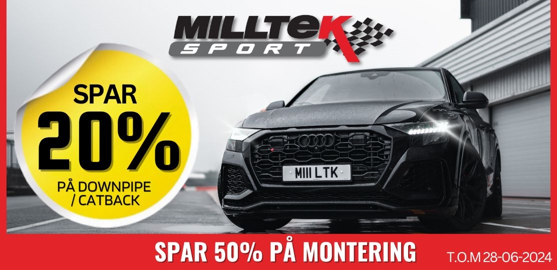 Milltek Sport par 20% - Nardocar.dk