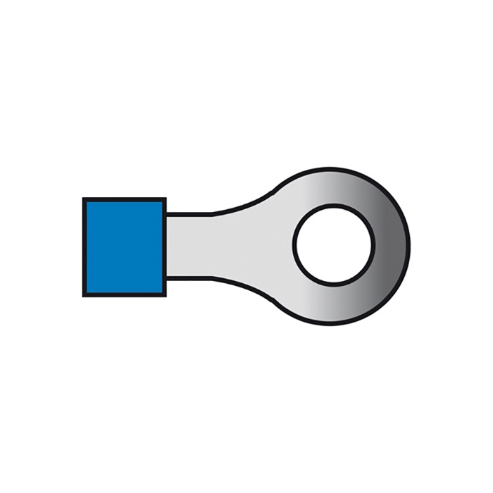 Kabelsko blå ring 5,3mm 1,5-2,5mm2 10 st