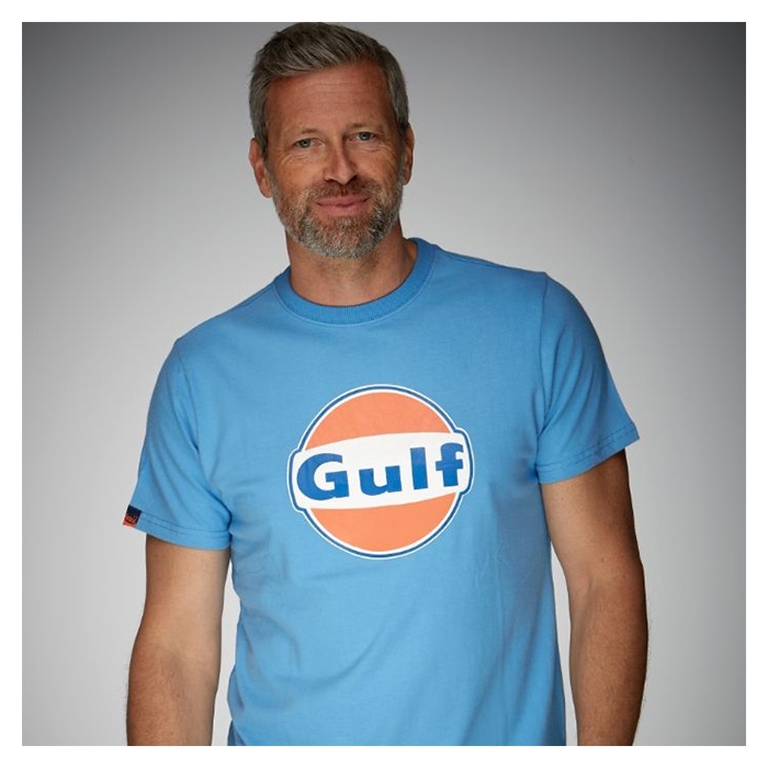 Gulf Logo T-shirt Lyseblå XL