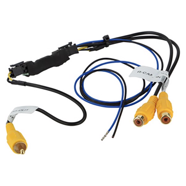 Video switcher 2xRCA(f) - 1x RCA(m) og trigger 12V