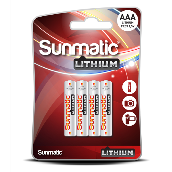 Sunmatic lithium bat. aaa 1,5 V