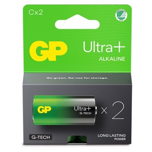 GP Ultra Plus Alkaline C-batteri 14AUP/LR14 2-pak