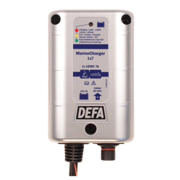 DEFA marinecharger 12v 1 x 7a schuko