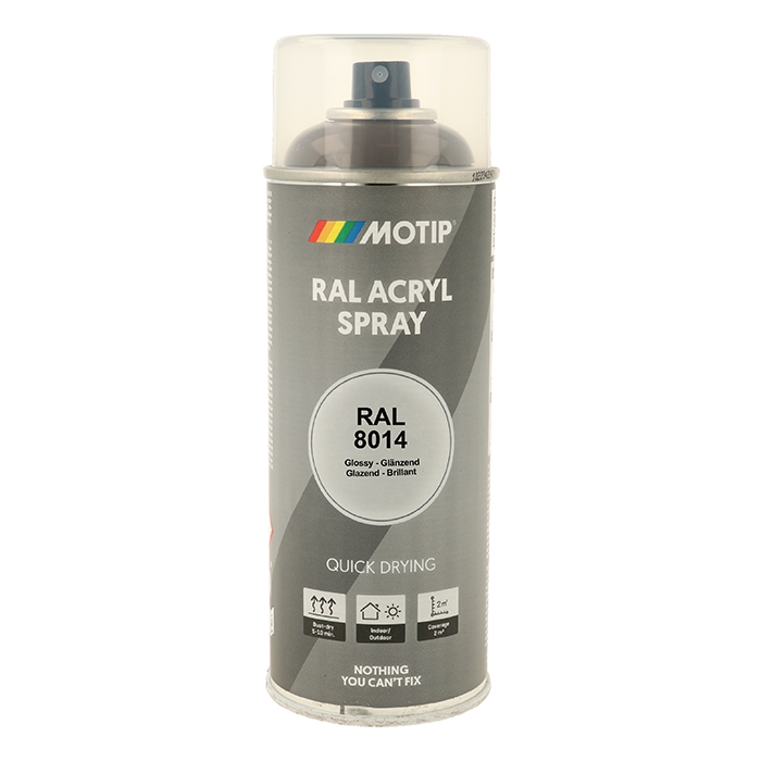 Motip Ral 8014 high gloss sepia brown