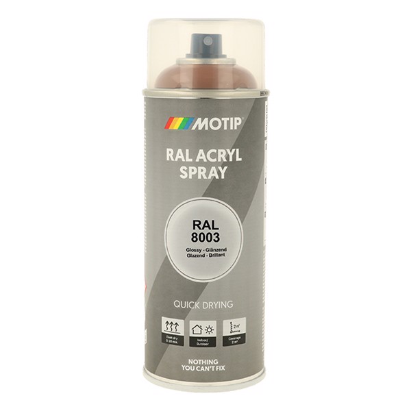 Motip Ral 8003 high gloss loam brown