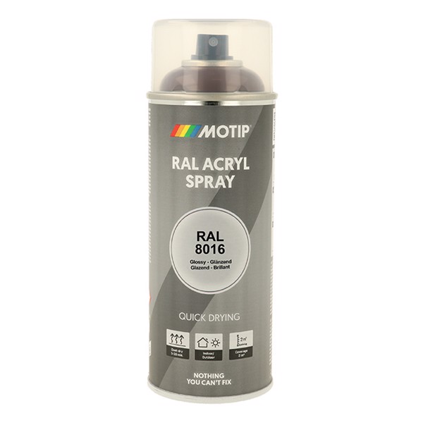 Motip Ral 8016 high gloss mahogany brown