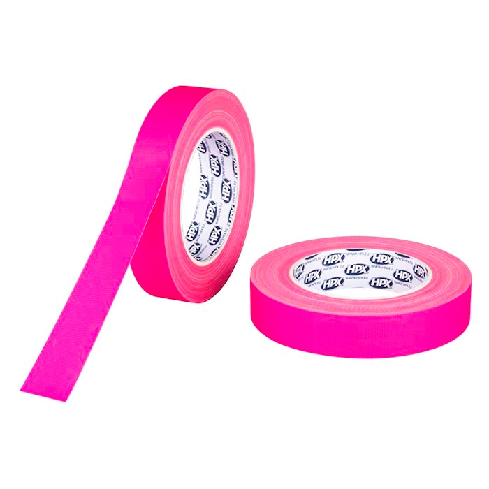 Gaffatape fluo pink, 25mm x 25m