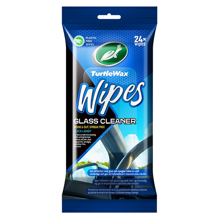 Turtle Wipes Glas Flatpack 24 stk.