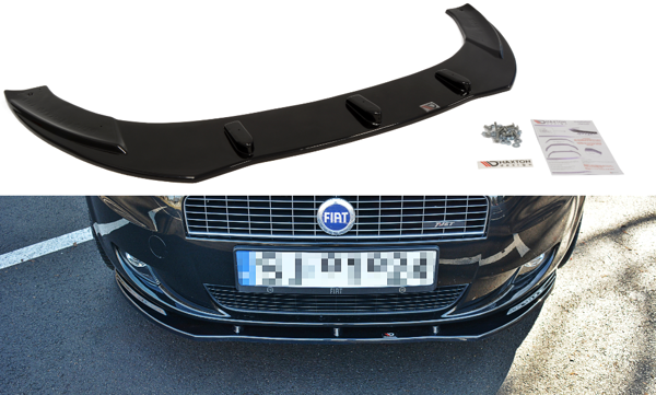 Maxton Front Splitter Fiat Grande Punto Standard - Gloss Black