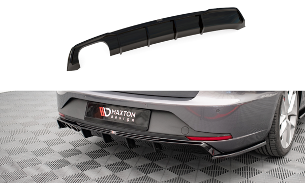 Maxton Rear Valance Seat Leon Fr Sportstourer Mk3 - Gloss Black