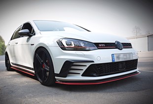 Maxton Front Splitter VW Golf Mk7 Gti Clubsport - Gloss Black