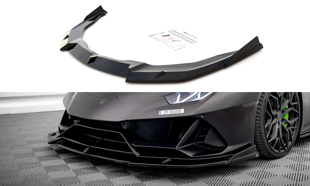 Maxton Front Splitter Lamborghini Huracan Evo - Gloss Black