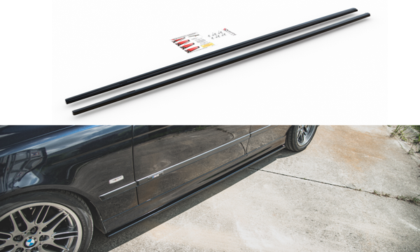 Maxton Side Skirts Diffusers BMW M5 E39 - Gloss Black