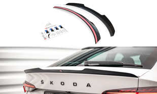 Maxton Spoiler Cap Skoda Octavia Liftback Mk4 - Gloss Black