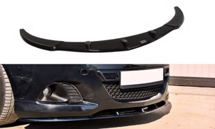 Maxton Front Splitter Opel Corsa D (For Opc / Vxr) - Gloss Black