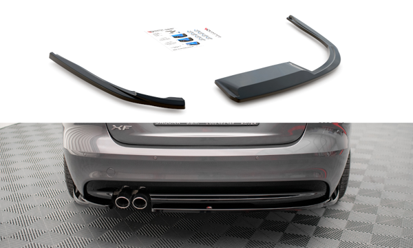 Maxton Rear Side Splitters Jaguar Xf R-Sport Mk2 - Gloss Black