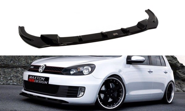 Maxton Front Splitter VW Golf VI Gti - Gloss Black