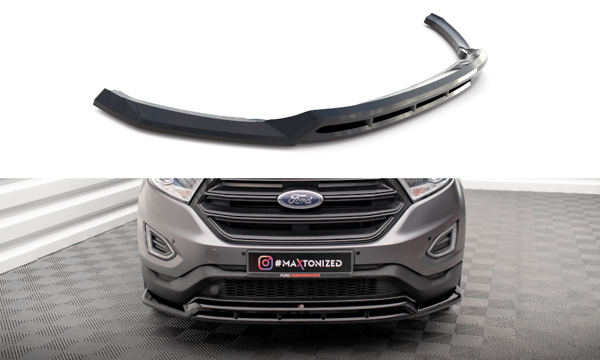 Maxton Front Splitter Ford Edge Mk2 - Gloss Black