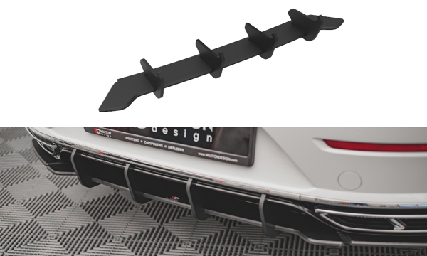 Maxton Street Pro Rear Diffuser Volkswagen Arteon R-Line Facelift - Black