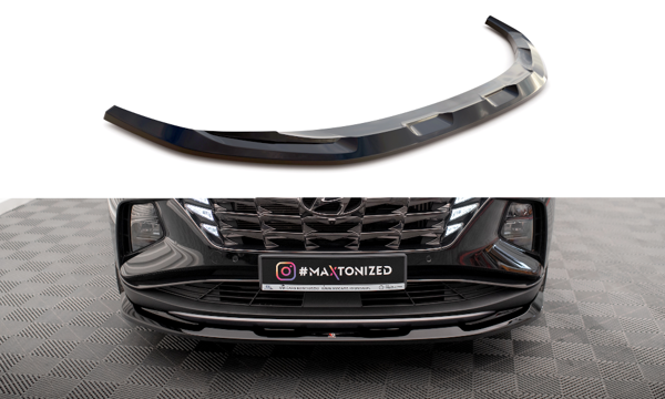 Maxton Front Splitter V.1 Hyundai Tucson Mk4 - Gloss Black