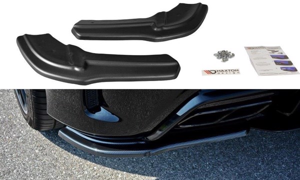 Maxton Rear Side Splitters Mercedes A W176 Amg Facelift - Gloss Black