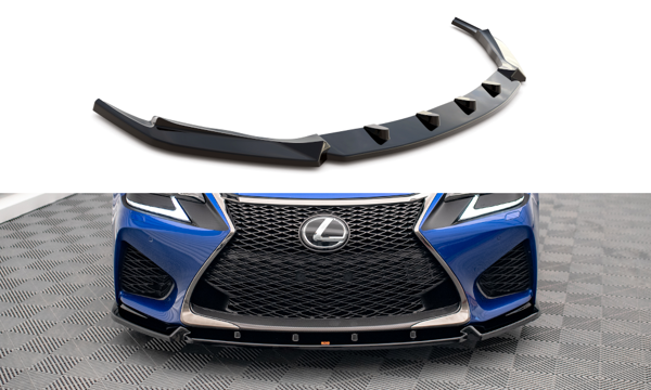 Maxton Front Splitter V.1 Lexus Gs F Mk4 Facelift - Gloss Black