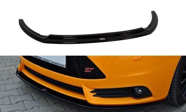 Maxton Front Splitter V.2 Ford Focus St Mk3 - Gloss Black