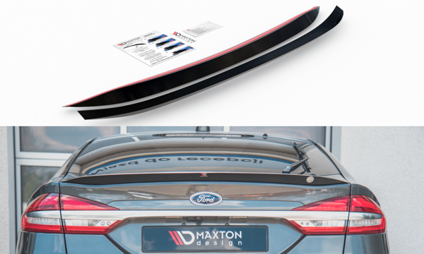 Maxton Spoiler Cap Ford Mondeo Liftback Mk5 Facelift - Gloss Black