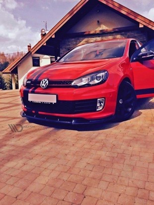 Maxton Front Splitter VW Golf VI Gti 35Th - Gloss Black