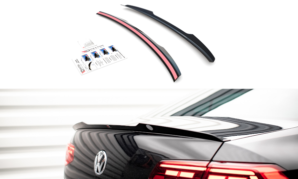 Maxton Spoiler Cap Volkswagen Passat Sedan B8 Facelift - Gloss Black