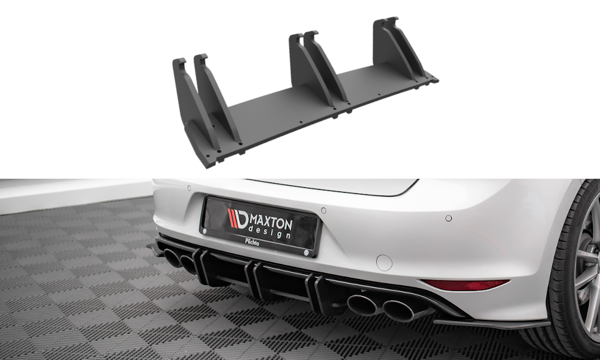 Maxton Street Pro Rear Diffuser Volkswagen Golf R Mk7 - Black