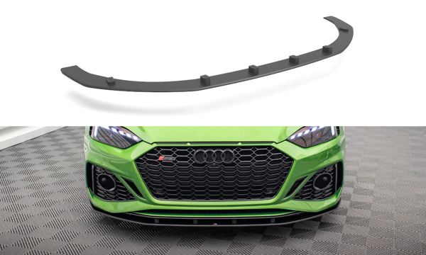 Maxton Street Pro Front Splitter Audi RS5 F5 Facelift - Black-Red
