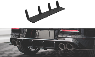 Maxton Street Pro Rear Diffuser Volkswagen Golf R Mk8 - Black