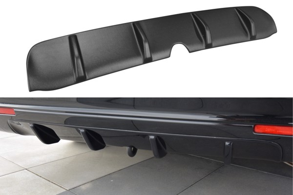 Maxton Rear Valance Honda Accord Mk8. (Cu-Series) Preface Sedan - Gloss Black