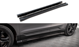 Maxton Side Skirts Diffusers Ford Edge Mk2 - Gloss Black