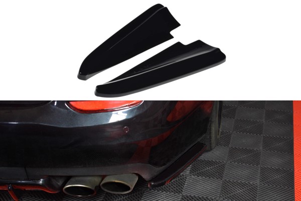 Maxton Rear Side Splitters Maserati Quattroporte Mk.6 Preface - Gloss Black