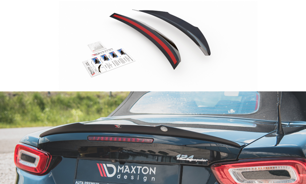 Maxton Spoiler Cap Fiat 124 Spider Abarth - Gloss Black