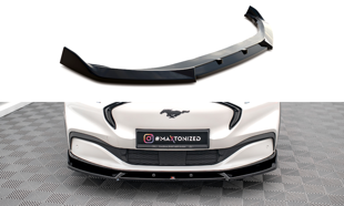 Maxton Front Splitter V.1 Ford Mustang Mach-E Mk1 - Gloss Black