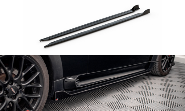 Maxton Side Skirts Diffusers V.2 Mini Cooper John Cooper Works R56 - Gloss Black