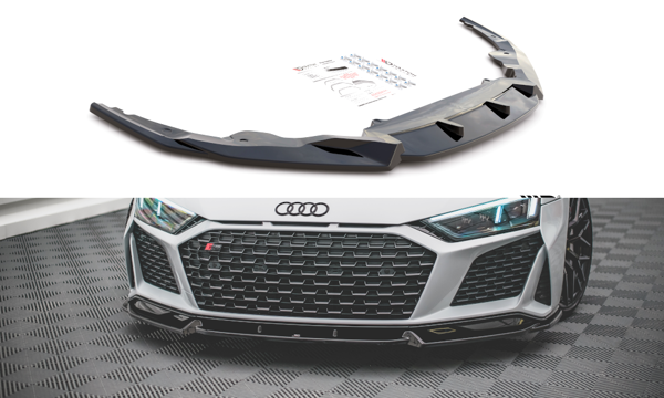 Maxton Front Splitter V.1 Audi R8 Mk2 Facelift - Gloss Black