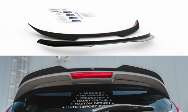 Maxton Spoiler Cap Ford Fiesta St Mk7 Fl - Gloss Black