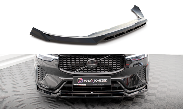 Maxton Front Splitter Volvo Xc60 R-Design Mk2 Facelift - Gloss Black