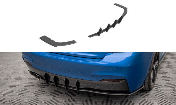 Maxton Street Pro Rear Diffuser BMW 2 M-Pack F22 - Red