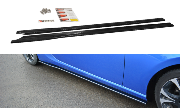 Maxton Side Skirts Diffusers V.1 Subaru Brz/ Toyota Gt86 Facelift  - Gloss Black