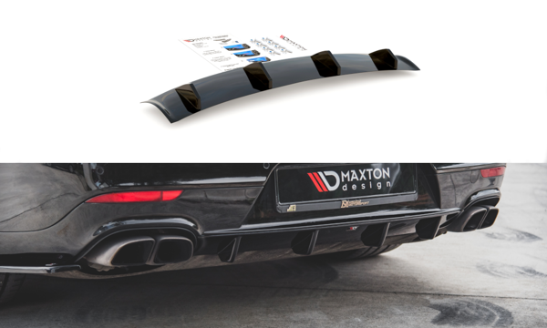 Maxton Rear Valance Porsche Panamera Turbo 970 Facelift - Gloss Black